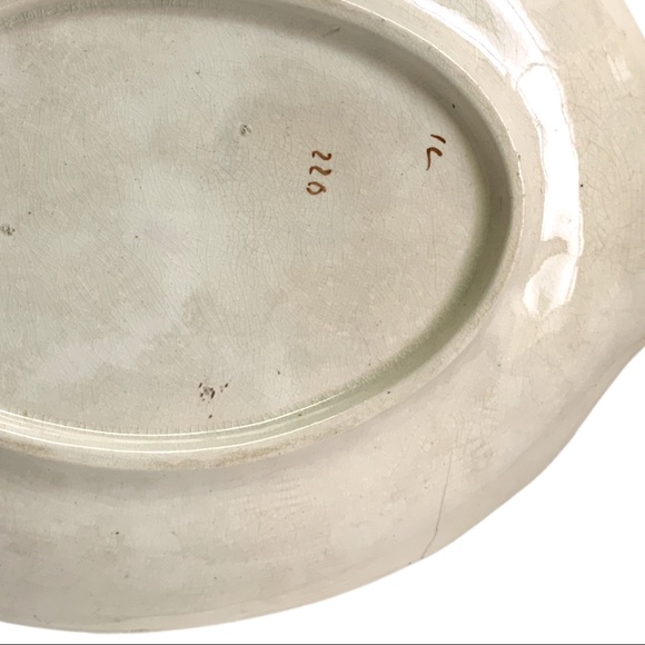 Vintage 1930’s -50’s Shabby Chic Raised Bouquet Floral Serving Platter Dish - Picture 5 of 6